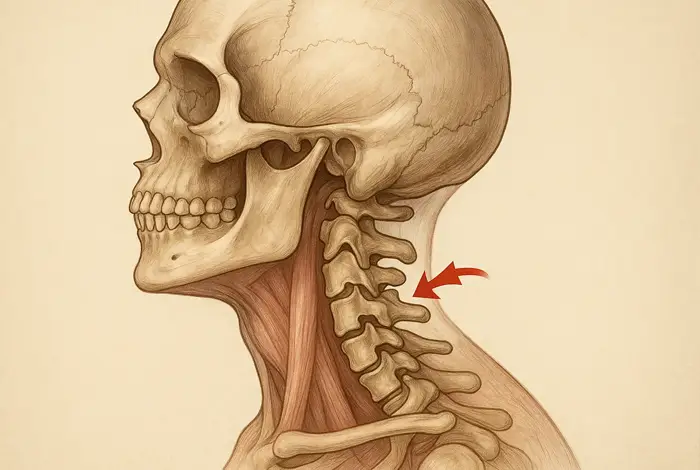 Side-by-side comparison graphic showing a cervical spine X-ray labeled “DMX” on the left and bold text on the right that reads “DMX vs. MRI: Which One Really Shows Cervical Instability