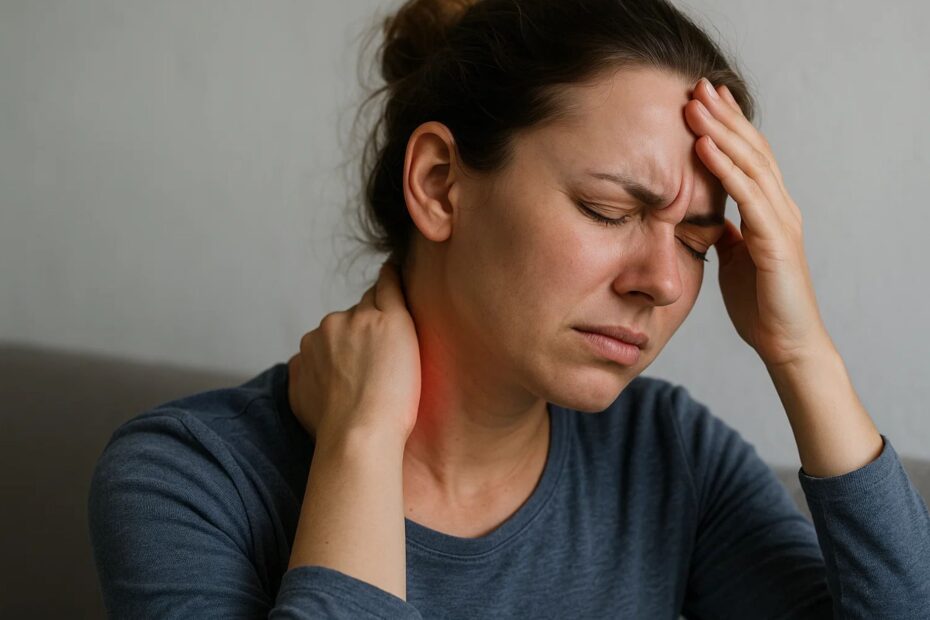 DMX cervical spine scan revealing ligament instability linked to migraine pain